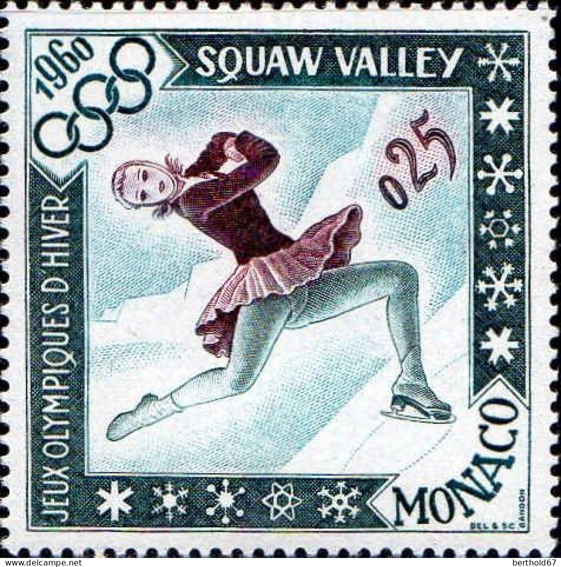 Monaco Poste N** Yv: 532/537 Jeux Olympiques Rome & Squaw-Valley - Neufs