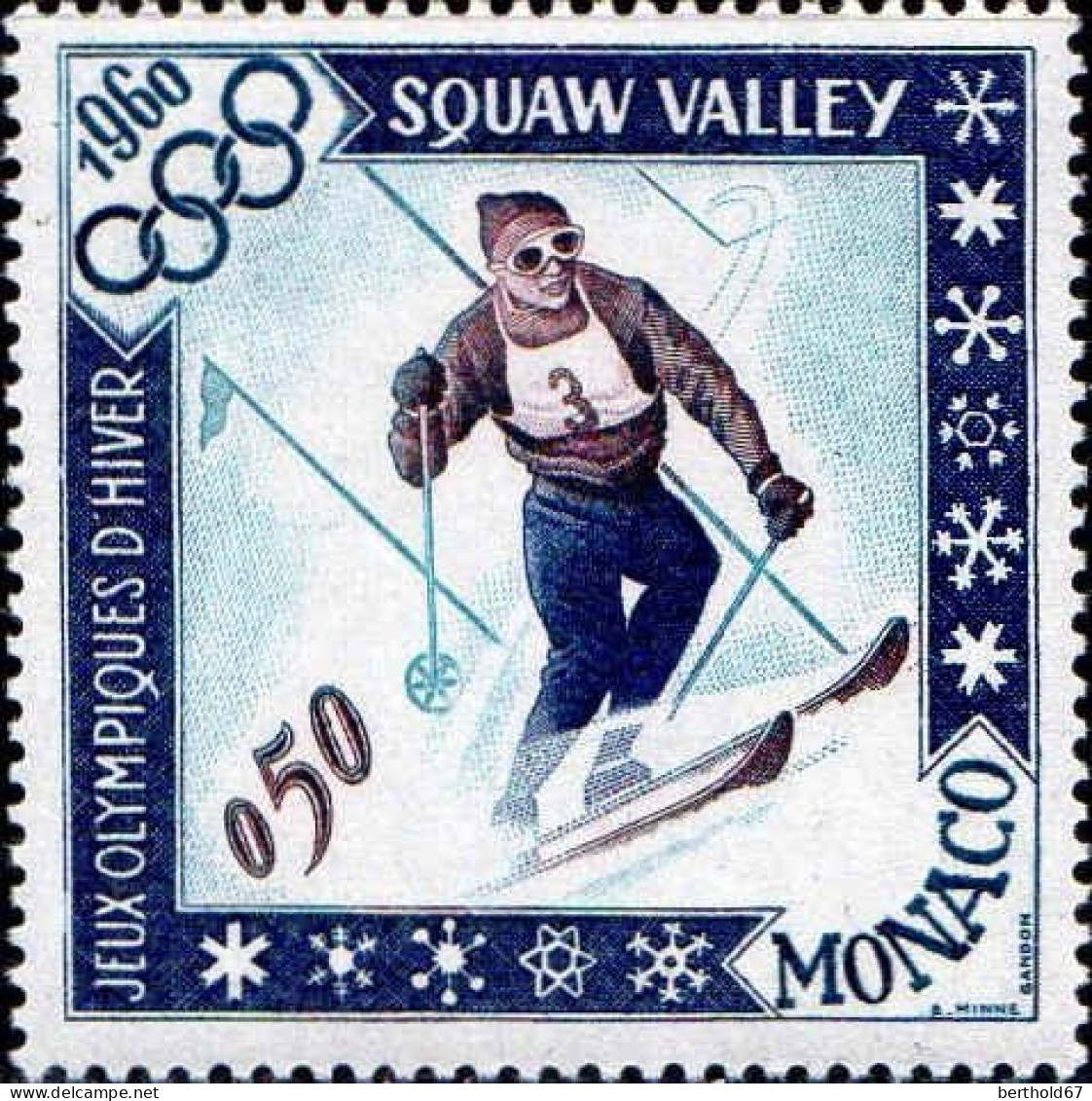Monaco Poste N** Yv: 532/537 Jeux Olympiques Rome & Squaw-Valley - Nuovi