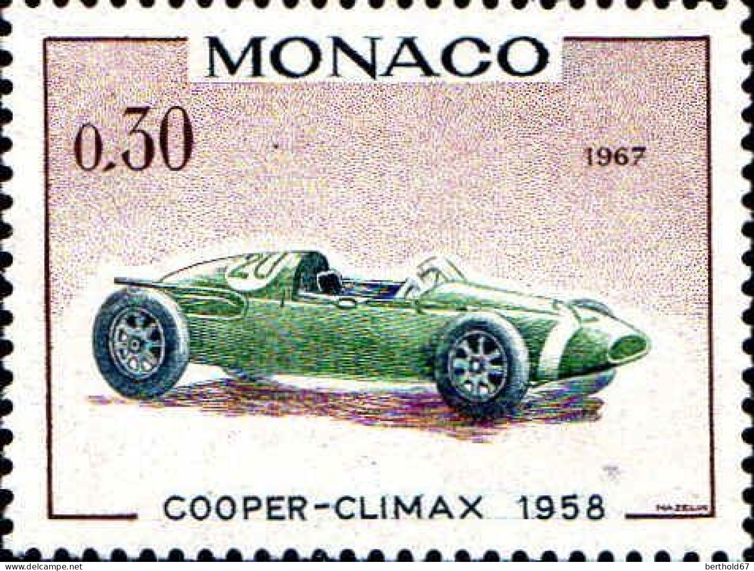 Monaco Poste N** Yv: 708/721 24.Grand Prix automobile Monaco