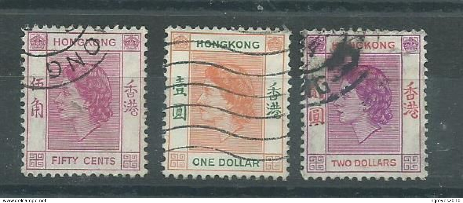 240046023  HONG KONG  YVERT  Nº176/178 + Nº181 + Nº183 + Nº185 + Nº187 - Usati