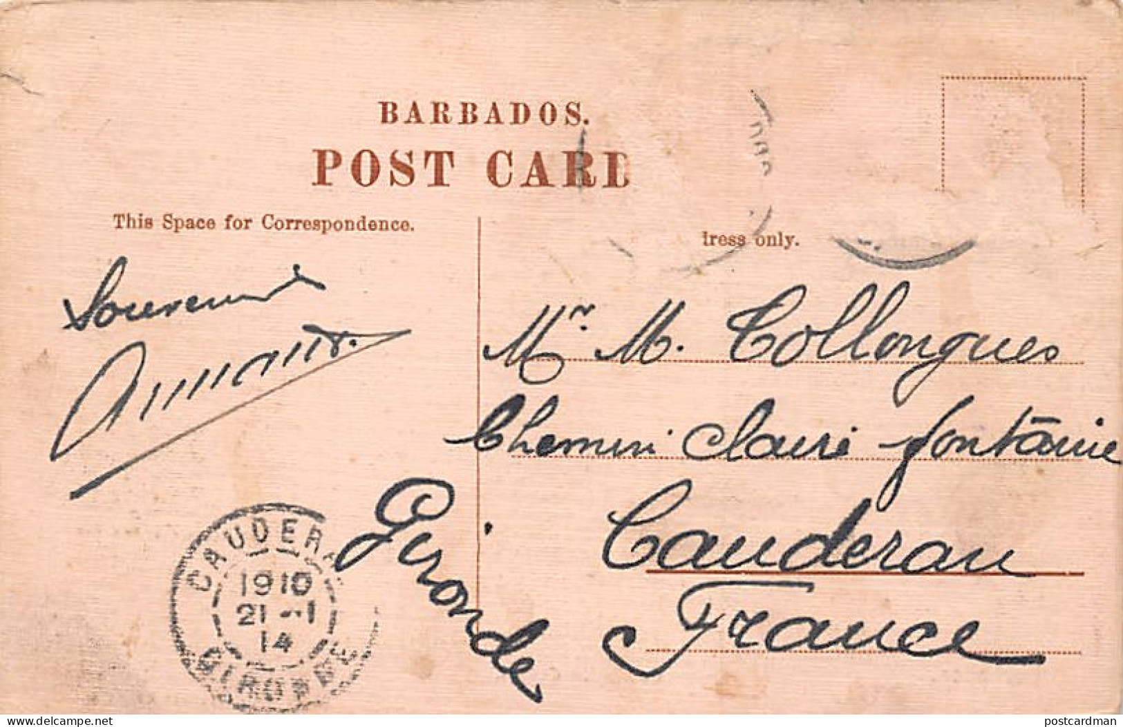 Barbados - BRIDGETOWN - Codrington College - SEE SCANS FOR CONDITION - Publ. Knight & Co. 28 - Barbados