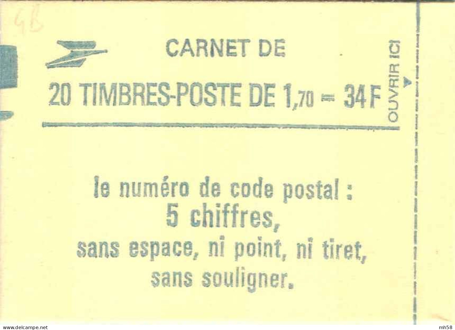 FRANCE - Carnet Conf. 8, Date 4.-6.9.84 - 1f70 Liberté Vert - YT 2318 C1 / Maury 452 - Moderni : 1959-…