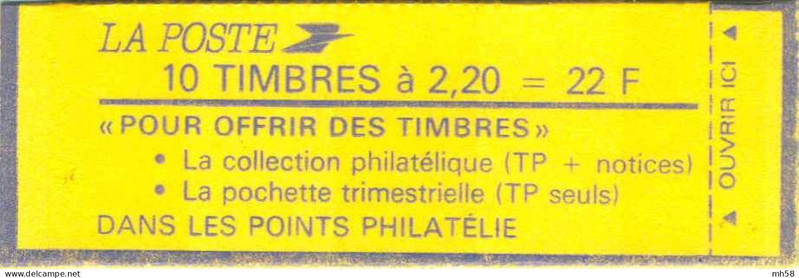 FRANCE - Carnet Conf. 9, Numéro 35786 - 2f20 Liberté Rouge - YT 2376 C4 / Maury 463 - Moderne : 1959-...