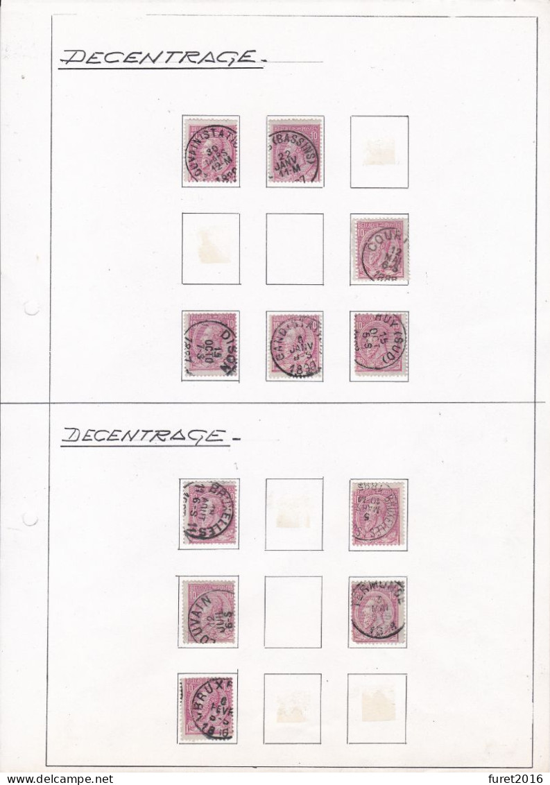 N° 46 Variete Timbres Décentrage De Dentelure - 1884-1891 Leopold II