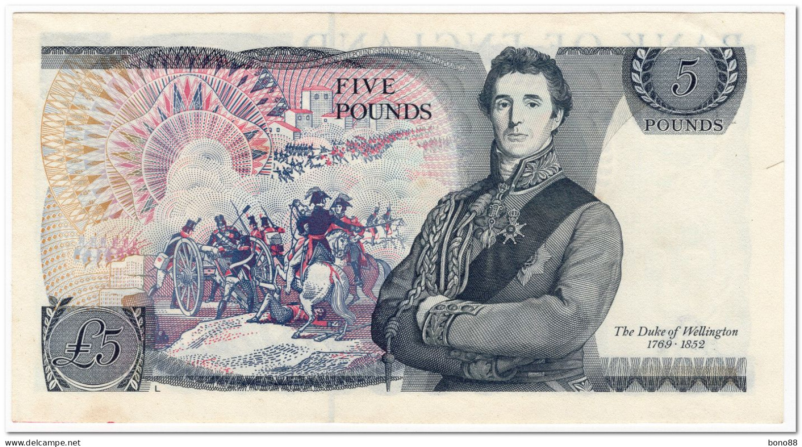 GREAT BRITAIN,ENGLAND,5 POUNDS,1988-91,P.378f.XF+,SMALL CUT - 5 Pounds