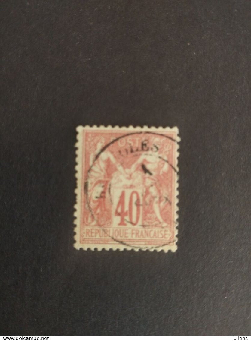 TIMBRE FRANCE TYPE SAGE N 70 OBL CAD COTE +45€ - 1876-1878 Sage (Tipo I)