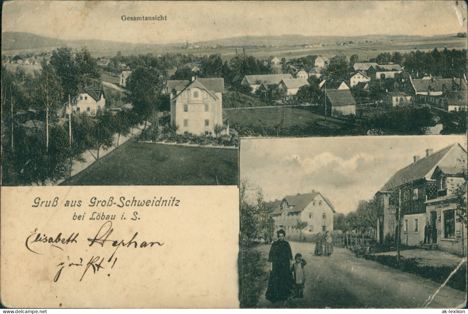 Großschweidnitz (OL) Swó&#324;ca 2 Bild: Anstalt Und Straße 1909  - Grossschweidnitz