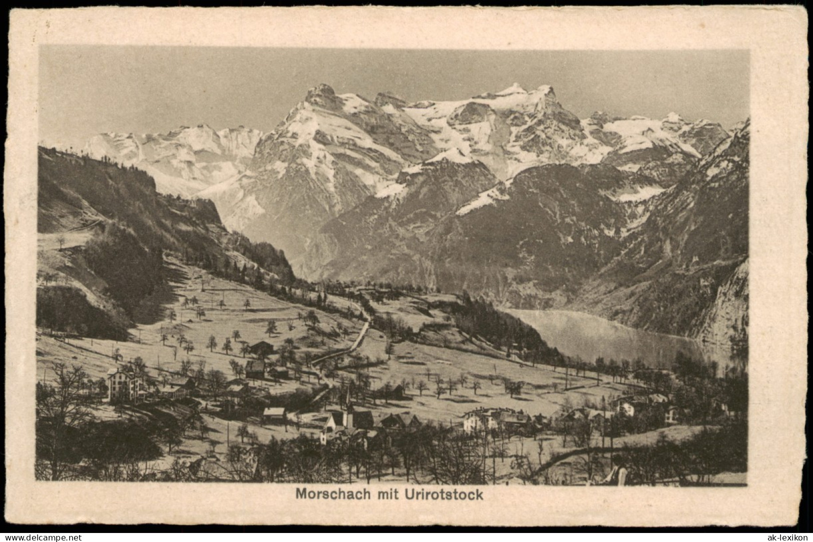 Ansichtskarte Morschach Ortspanorama Morschach Mit Urirotstock 1920 - Otros & Sin Clasificación