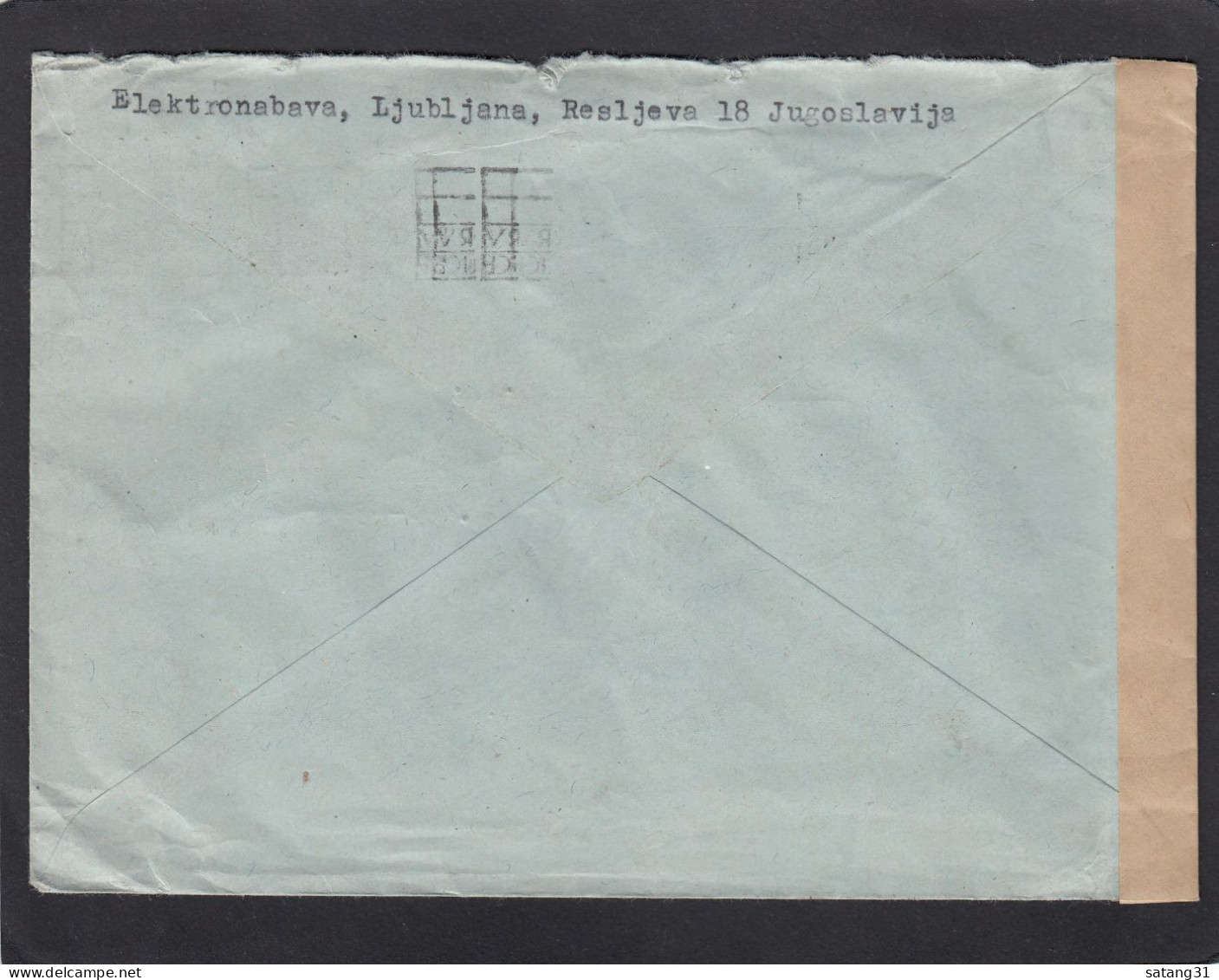 BRIEF AUS LJUBJANA NACH HANNOVER, VON DER BRITISCHE ZENSUR GEÖFFNET,1952. - Storia Postale