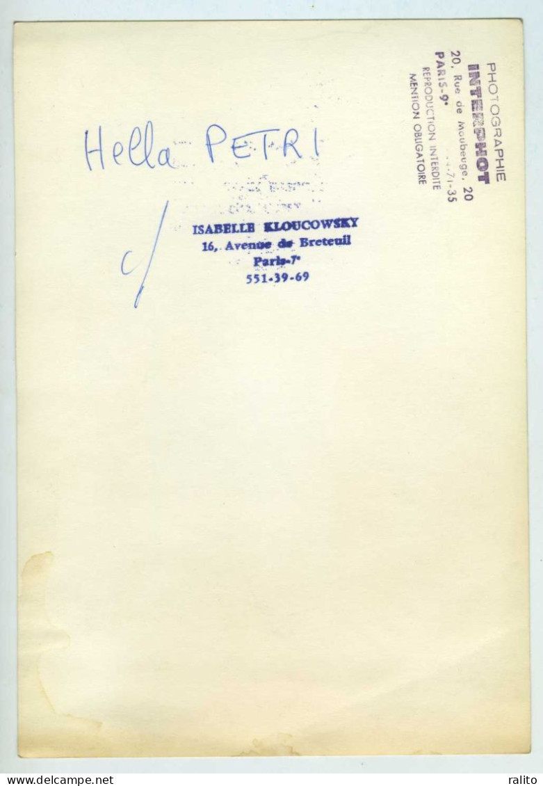 HELLA PETRI Vers 1970 Cinéma Actrice Comédienne Photo KLOUCOWSKY - Beroemde Personen