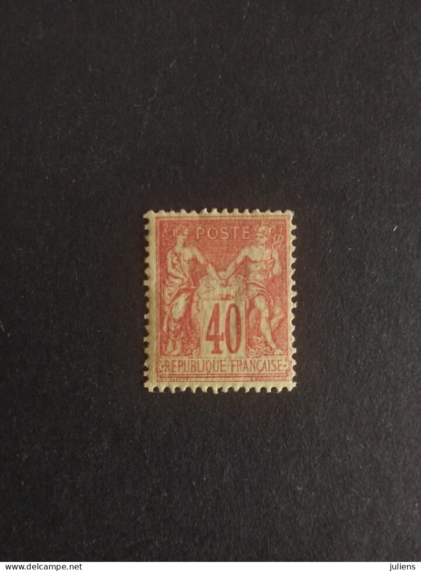 TIMBRE FRANCE TYPE SAGE N 94 NEUF* COTE +175€ - 1876-1898 Sage (Type II)