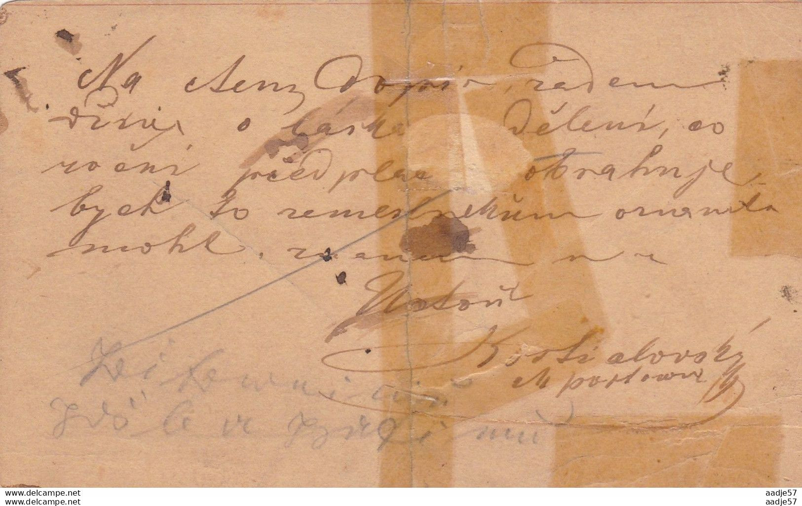 Austria Österreich AUTRICHE - Entire Letter Card Of 2 Kr 1882 Diwischau - Karlin - Cartoline