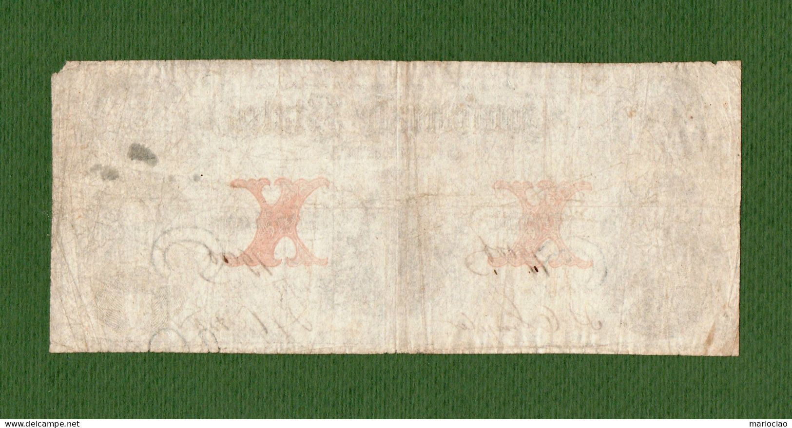 USA Note Civil War Confederate Note  $10 Richmond 1861 EXTREMELY RARE ! N.79006 - Valuta Della Confederazione (1861-1864)