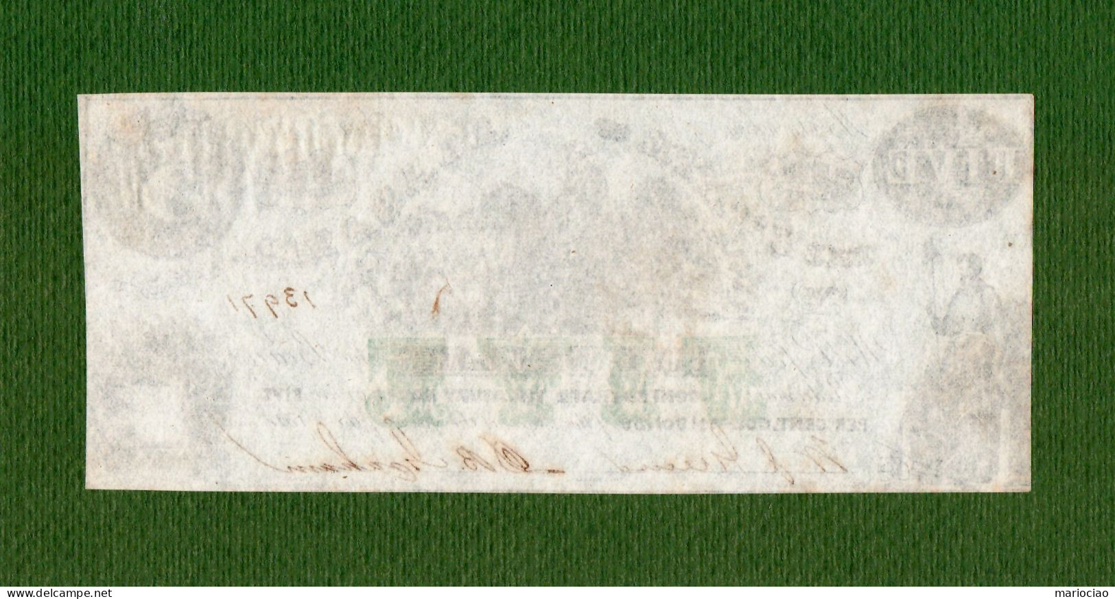 USA Note CIVIL WAR The State Of Alabama 1864 $5 Redeemable In CONFEDERATE Treasury Notes SLAVES - Devise De La Confédération (1861-1864)