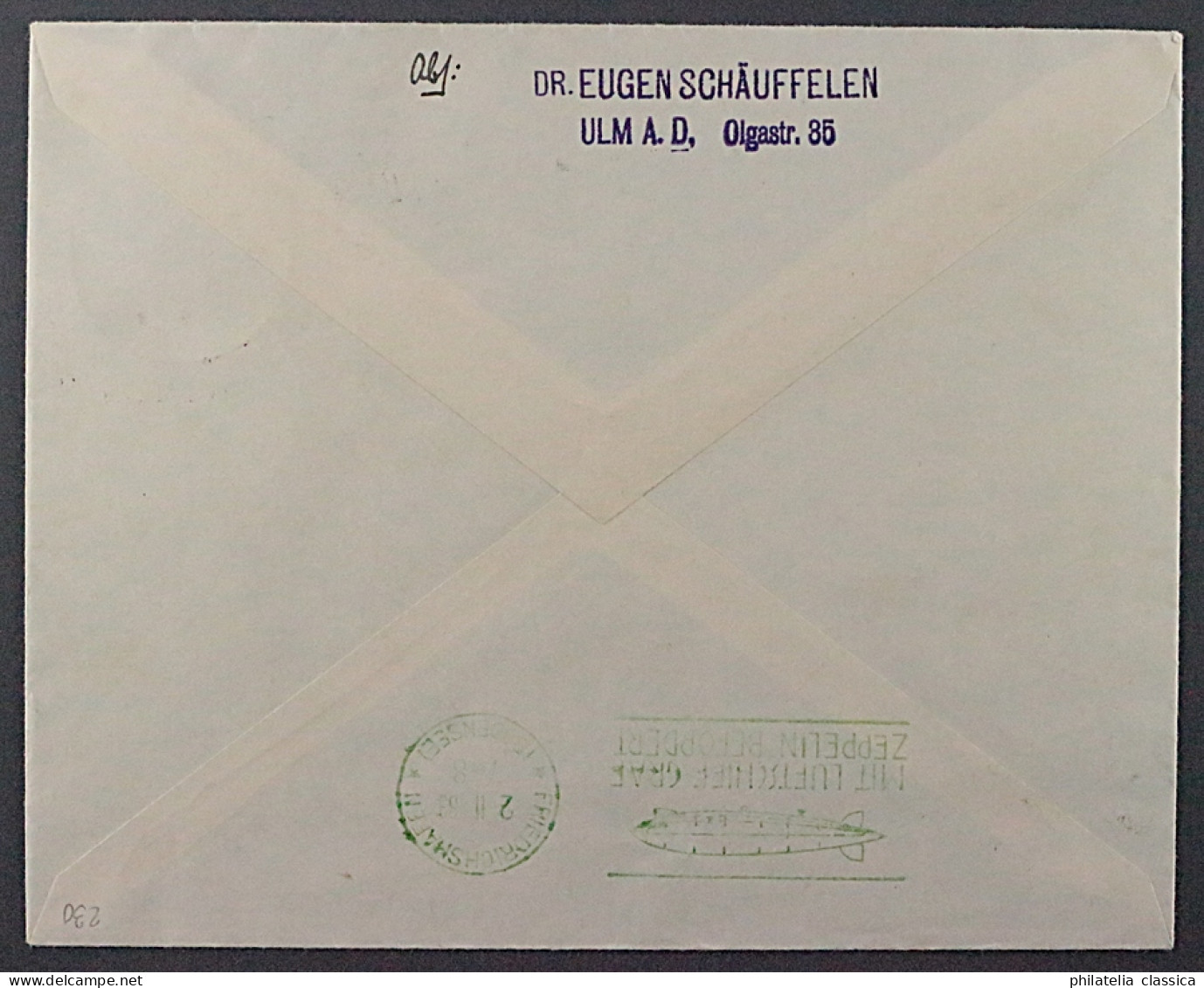 Dt. Reich  498 Brief  Chikagofahrt 4 RM Auf Zeppelinbrief, Selten, KW 800,- € - Covers & Documents