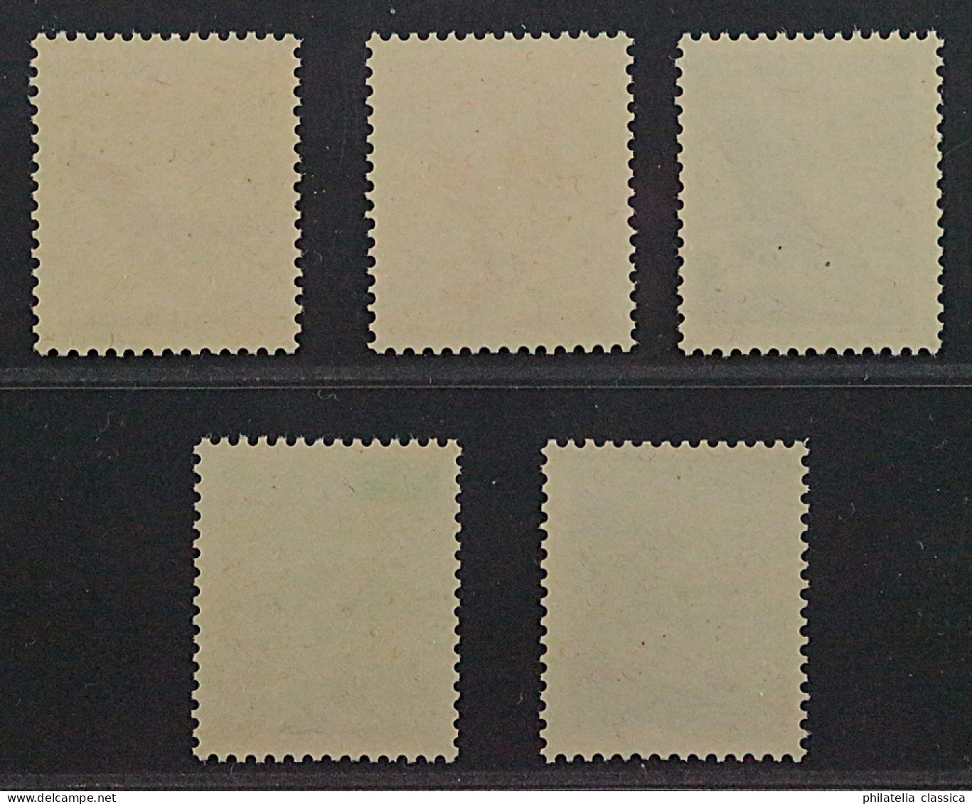 LIECHTENSTEIN 143-47 X ** Flugpost Adler, Glattes Papier, Postfrisch, 460,-€ - Unused Stamps