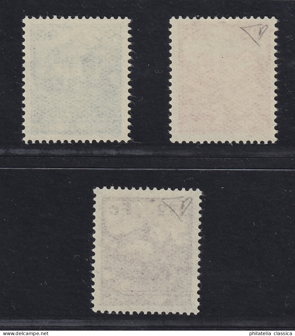 1933, LIECHTENSTEIN 119-21 ** Landschaften 25 Rp.-1,20 Fr. Postfrisch, 900,-€ - Ungebraucht