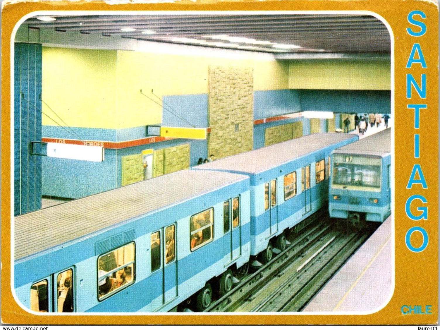 7-7-2024 (18 SAB) Chile / Chili - Santiago Métro Train In Station - Metro