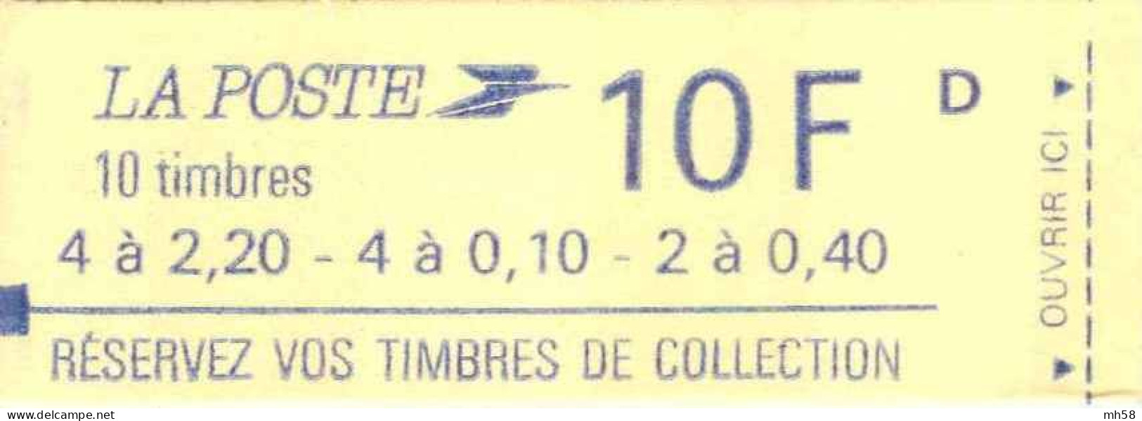 FRANCE - Carnet Mixte - 0f10, 0f40 Et 2f20 Liberté - YT 1501 / Maury 472 - Modern : 1959-…