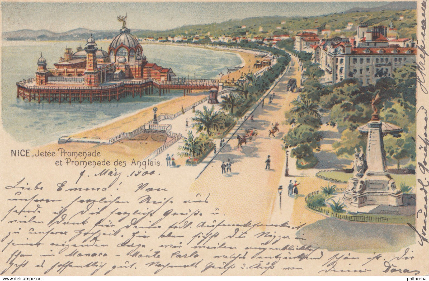 Monaco: 1900: Ansichtskarte Nach Hannover - Sonstige & Ohne Zuordnung