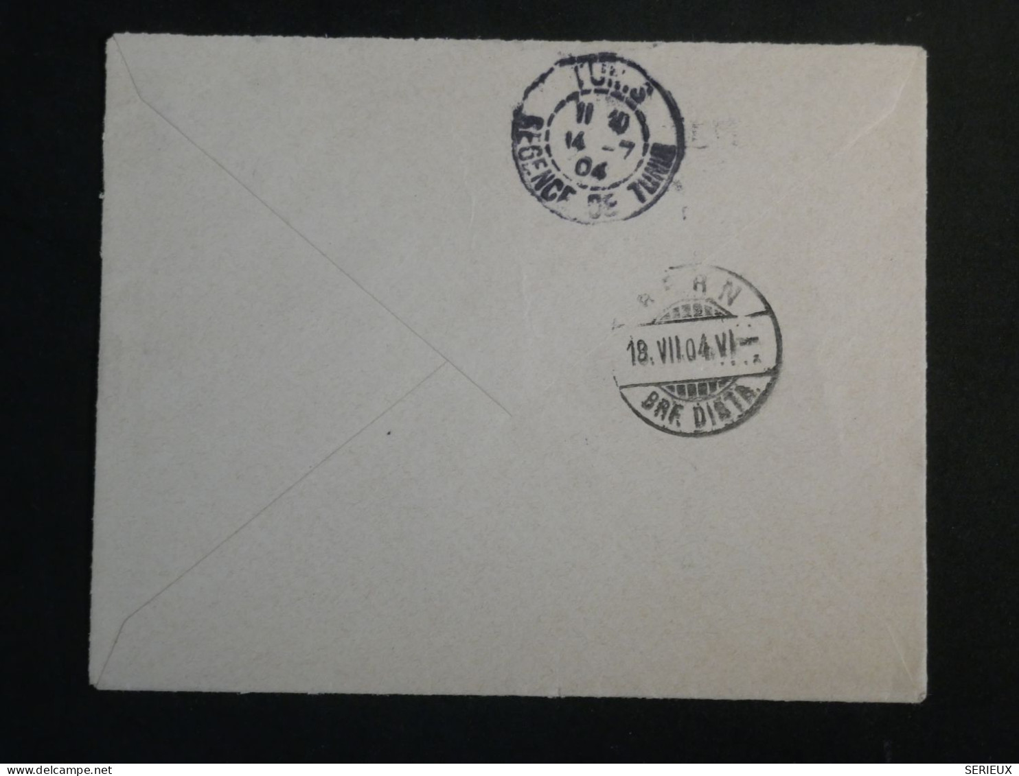 DS2 REGENCE DE TUNIS LETTRE 1904  PETIT BUREAU METLAOUI A BERNE SUISSE ++AFF. INTERESSANT++++++ - Covers & Documents