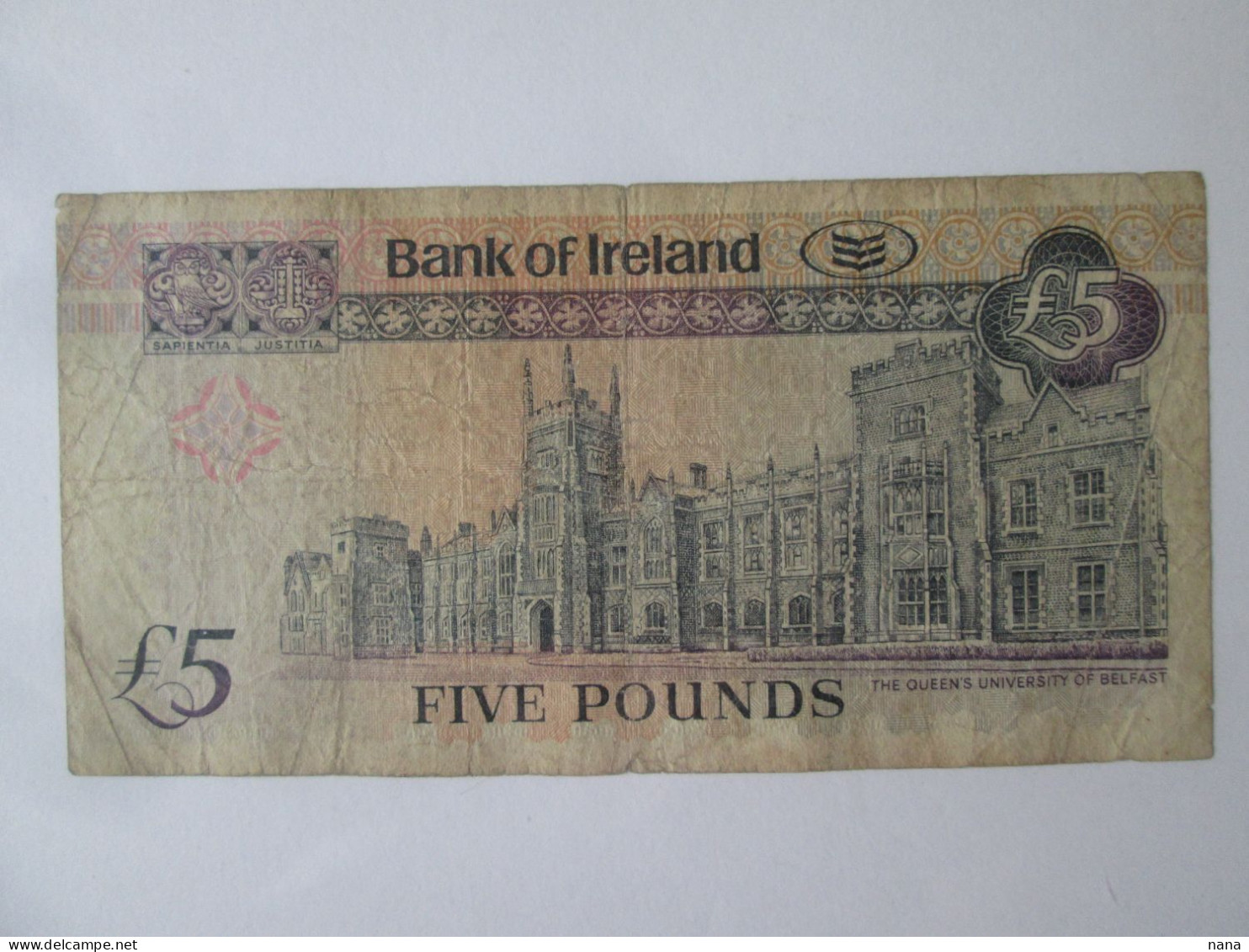 Ireland-Northern 5 Pounds 2003-Bank Of Ireland Banknote,see Pictures - 5 Pounds