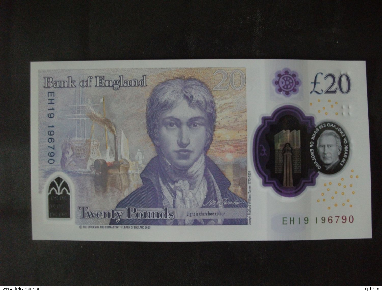 Bank Of England Twenty Pound King Charles Mint Banknote 2023 Billet De Banque Polymère Royaume-Uni Roi Charles 20 Livres - Autres & Non Classés