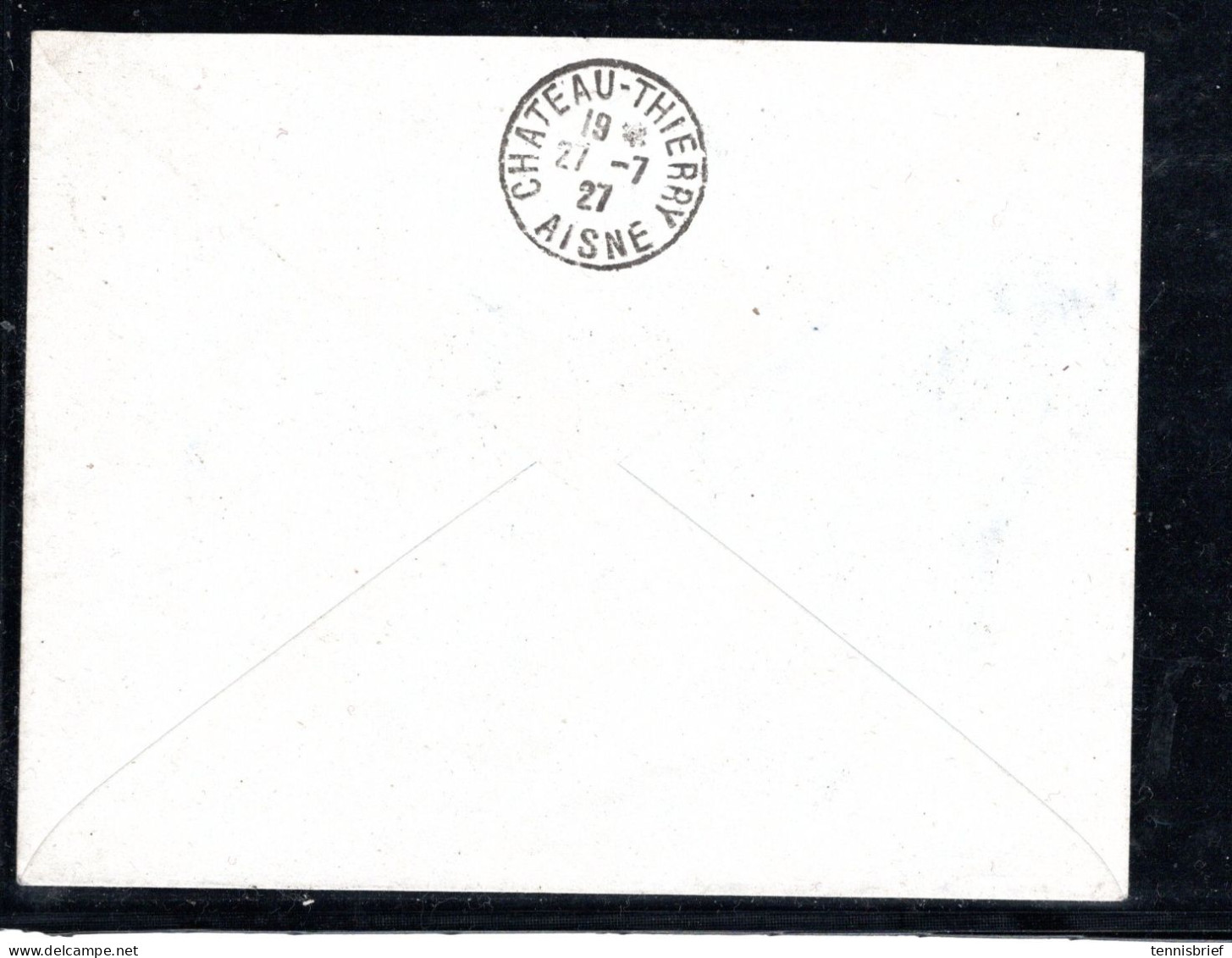 1927 , Poste Aerienne  ,2Fr. Et 5 Fr. Surchargee, Lettre Avion Et Express , Timbres Seule  € 500,- #141 - Brieven En Documenten