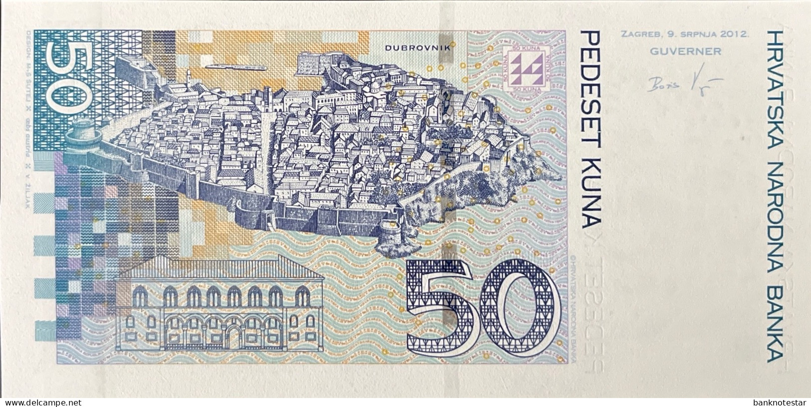 Croatia 50 Kuna, P-40b (9.7.2012) - UNC - Croatia