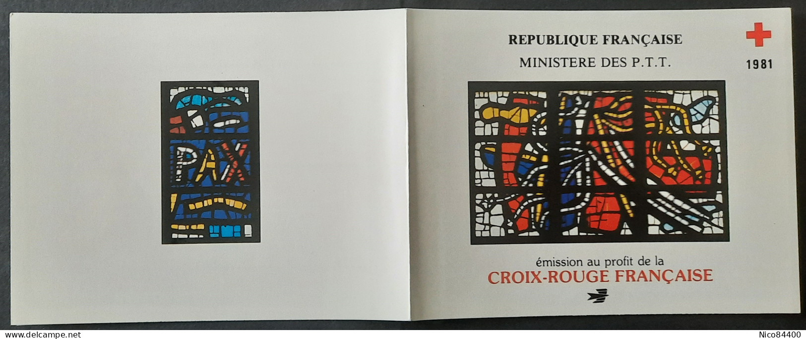 France - Carnet Croix-Rouge - 1981 - Y&T 2030 - Église Du Sacré-Cœur D'Audincourt. Vitraux De Fernand Léger - Neuf ** - Red Cross