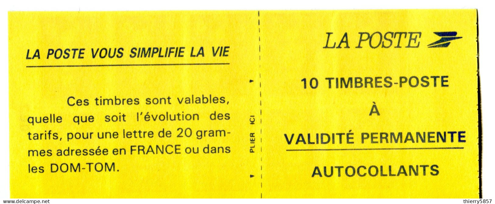 France - Carnet Autoadhésif Marianne De Briat TPV YT 2807-C2 Découpe Oblique - Modernos : 1959-…