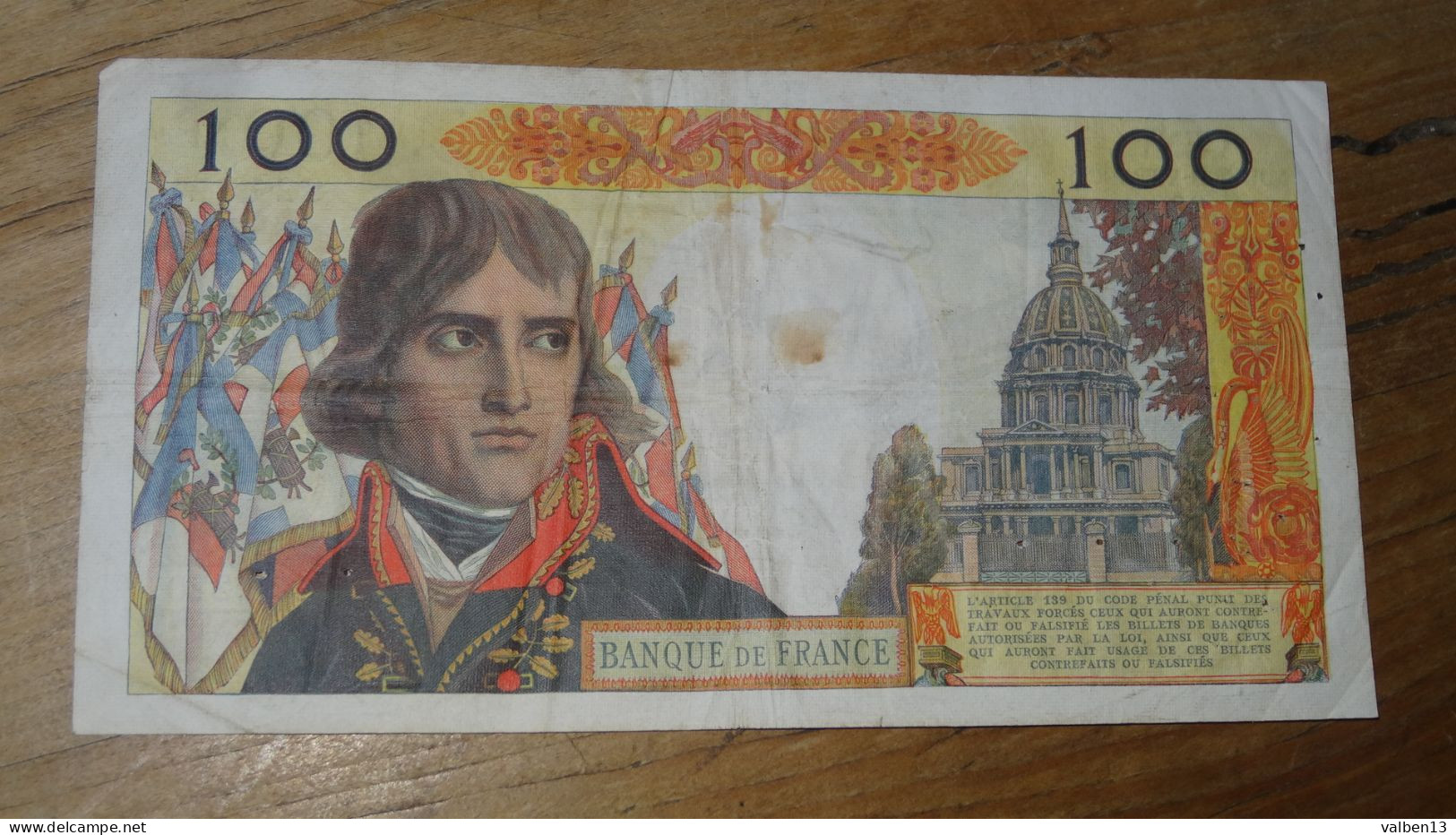 100 Francs , Bonaparte , 07/02/1963 , Alph  Y.220 - 100 NF 1959-1964 ''Bonaparte''