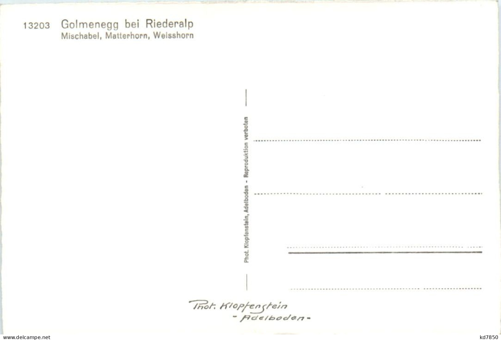 Golmenegg Bei Riederalp - Riederalp