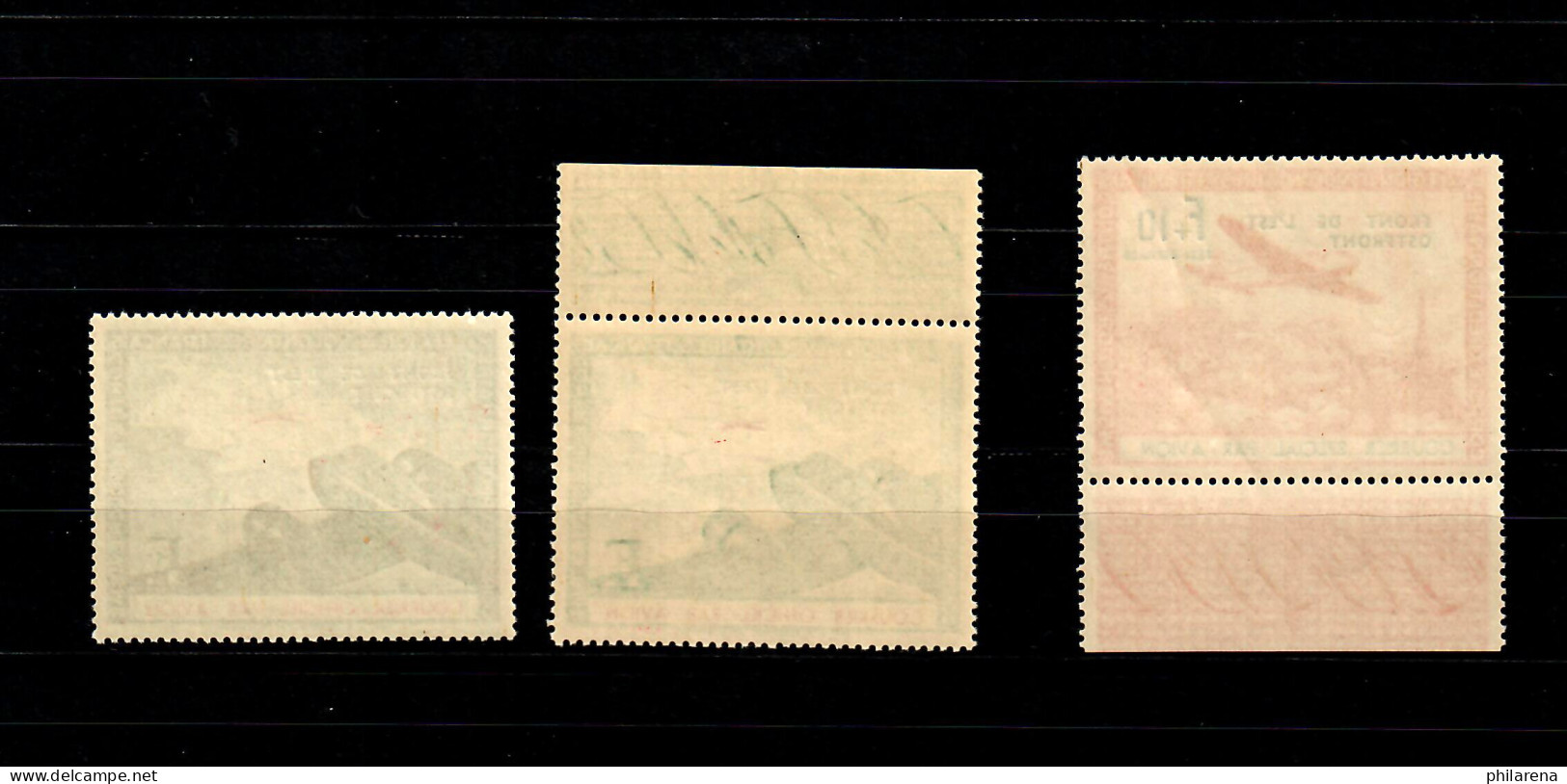 Frankreich MiNr. IVa, IVb, V, Je Postfrisch **, Teils Mit Rand - Ocupación 1938 – 45