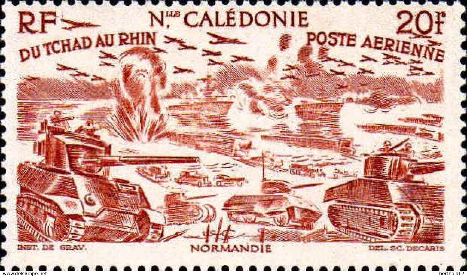 Nle-Calédonie Avion N** Yv: 55/60 Du Tchad Au Rhin - Unused Stamps