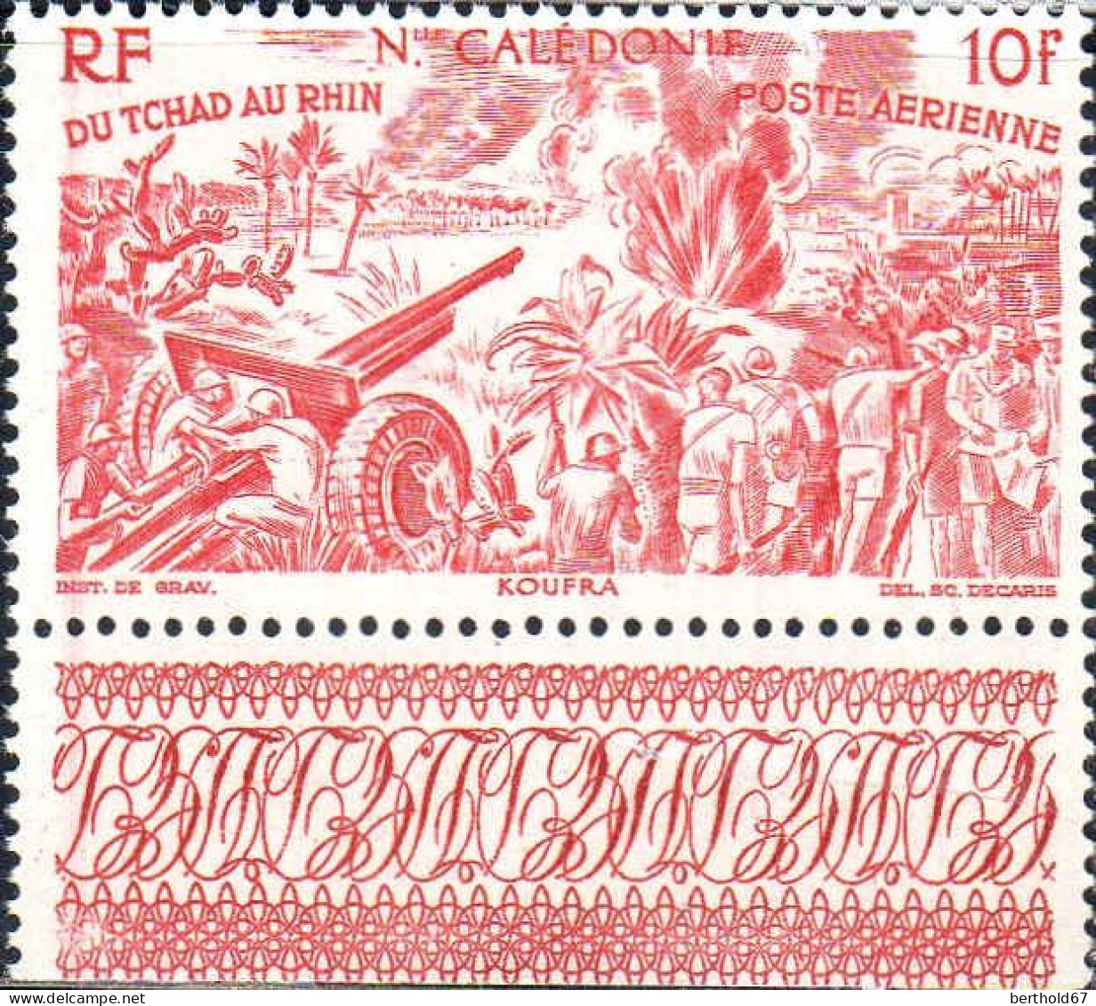 Nle-Calédonie Avion N** Yv: 55/60 Du Tchad Au Rhin Bord De Feuille - Unused Stamps