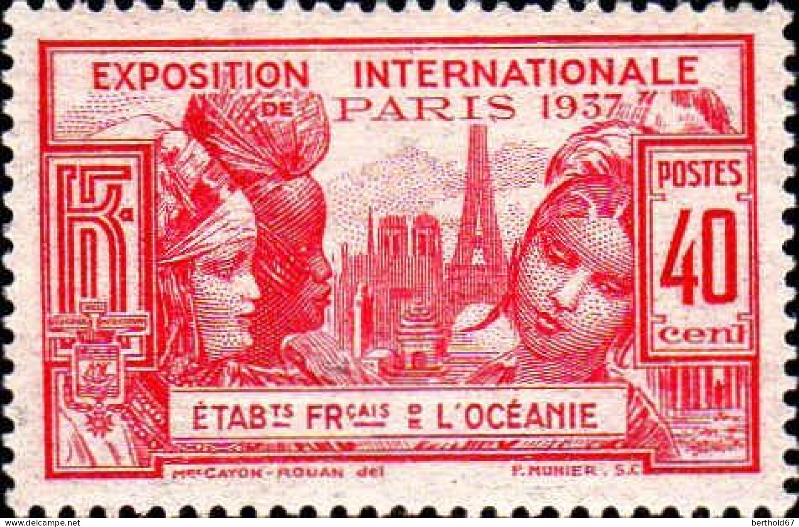 Océanie Poste N** Yv:121/126 Exposition Internationale Arts & Techniques Paris - Unused Stamps