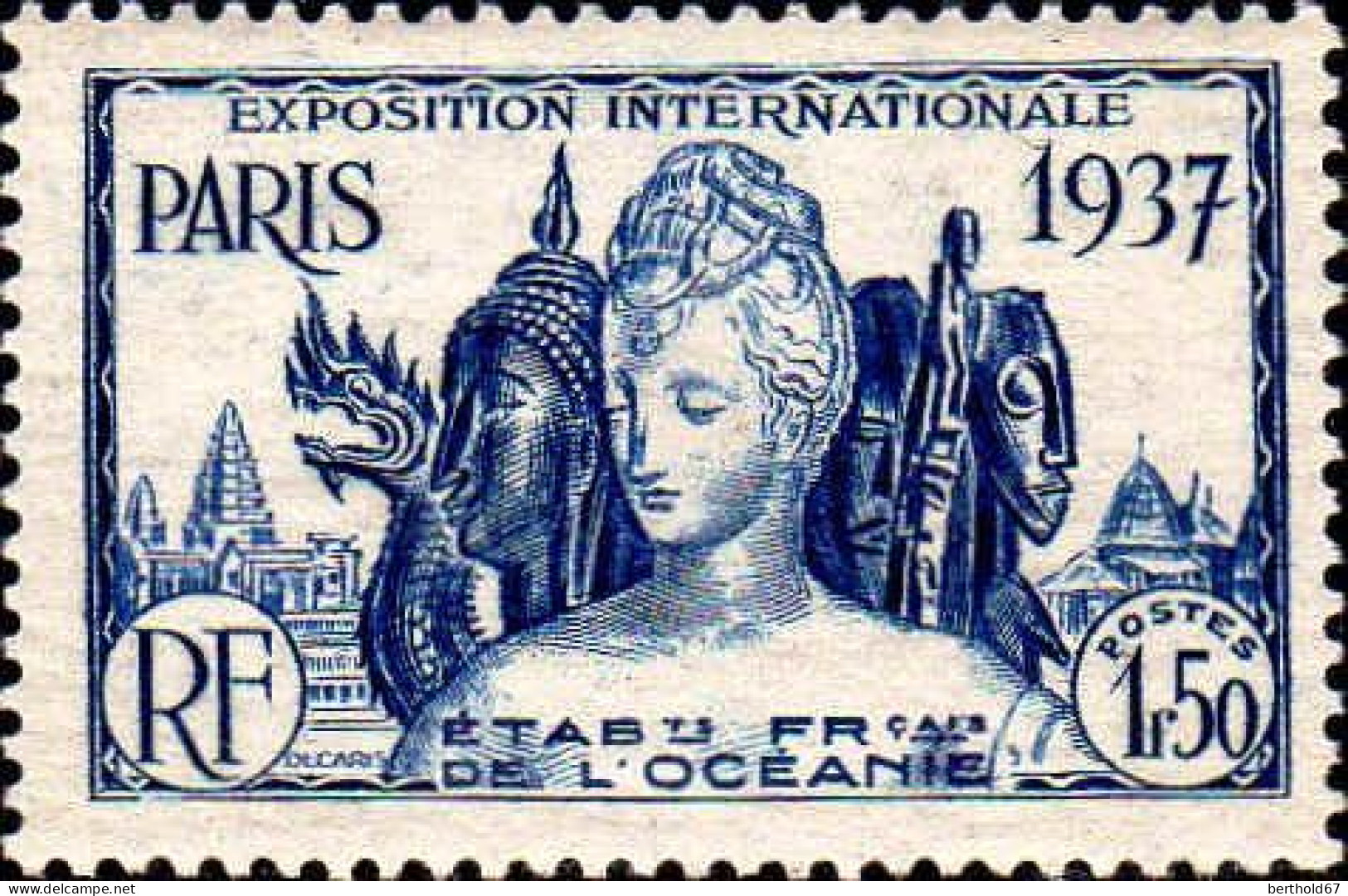 Océanie Poste N** Yv:121/126 Exposition Internationale Arts & Techniques Paris - Unused Stamps