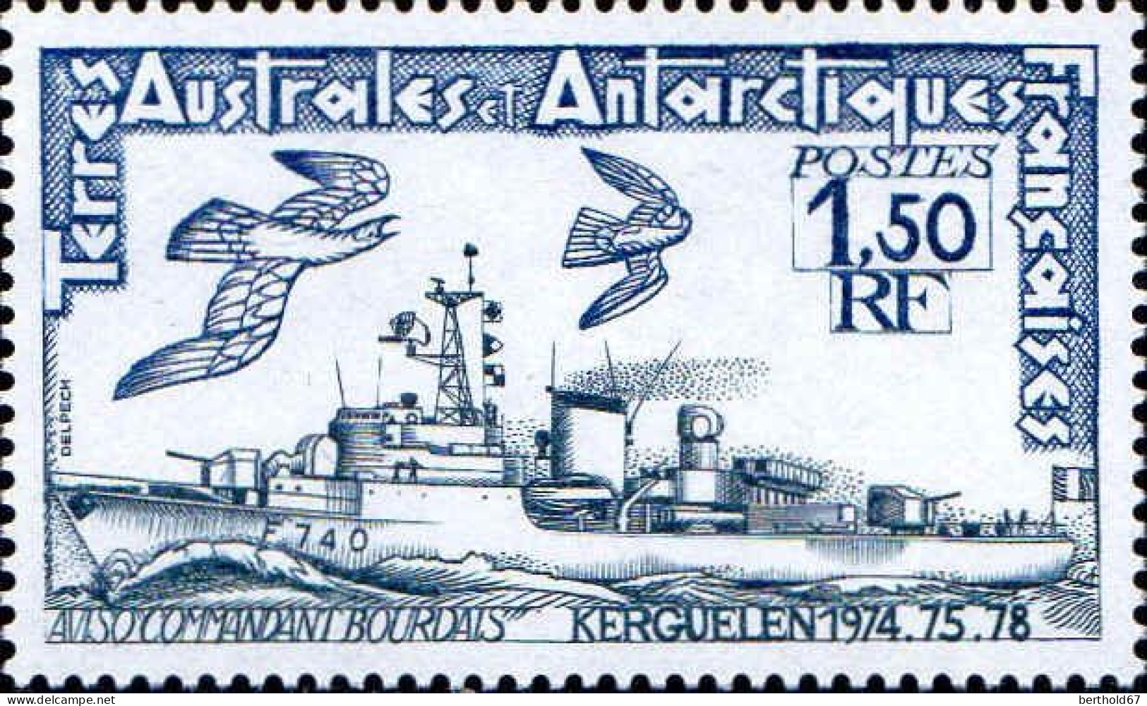 TAAF Poste N** Yv: 79/80 Navires - Unused Stamps