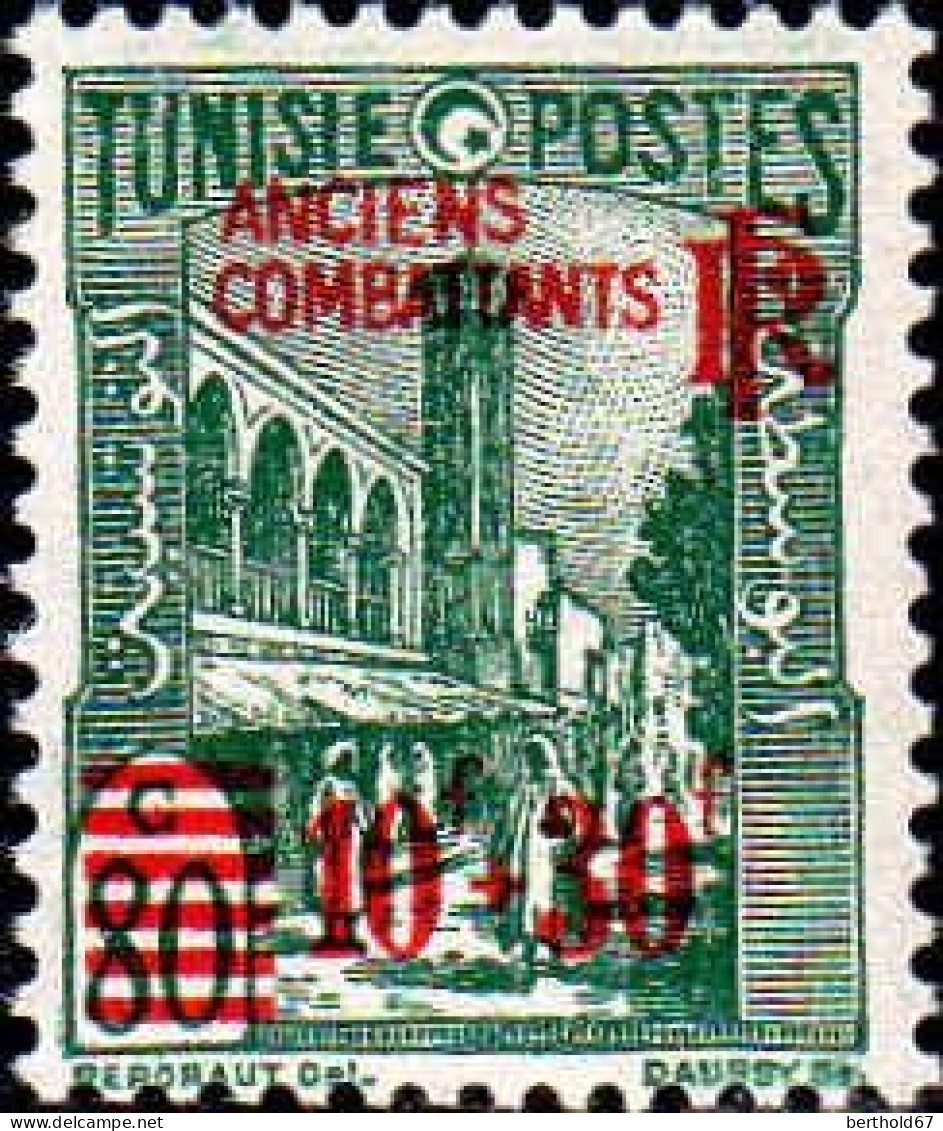 Tunisie Poste N** Yv:302/303 Oeuvres Des Anciens Combattants Surch Anciens Combattants - Unused Stamps