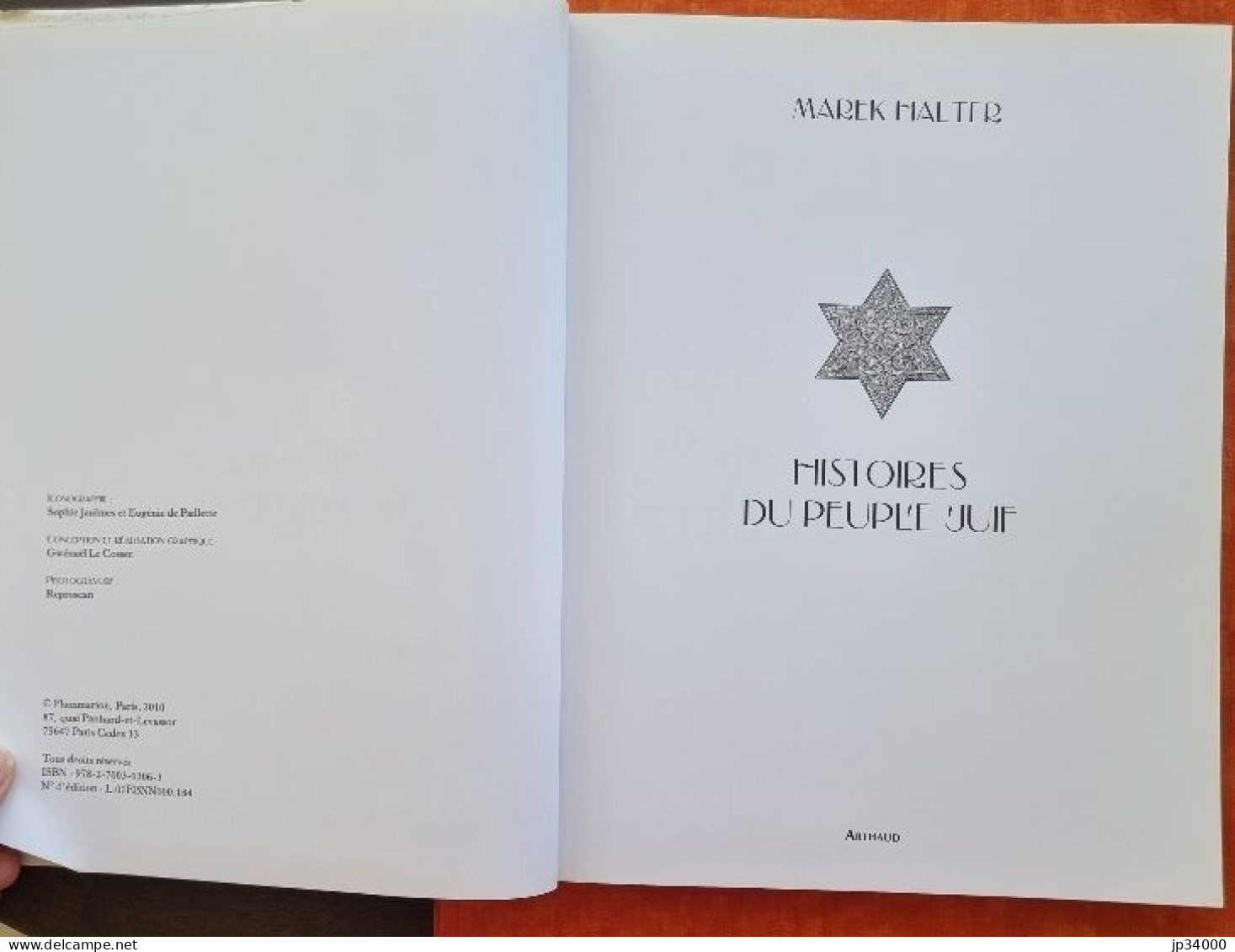 Histoires Du Peuple Juif Par Marek HALTER (éd Arthaud En 2010) - Geschiedenis