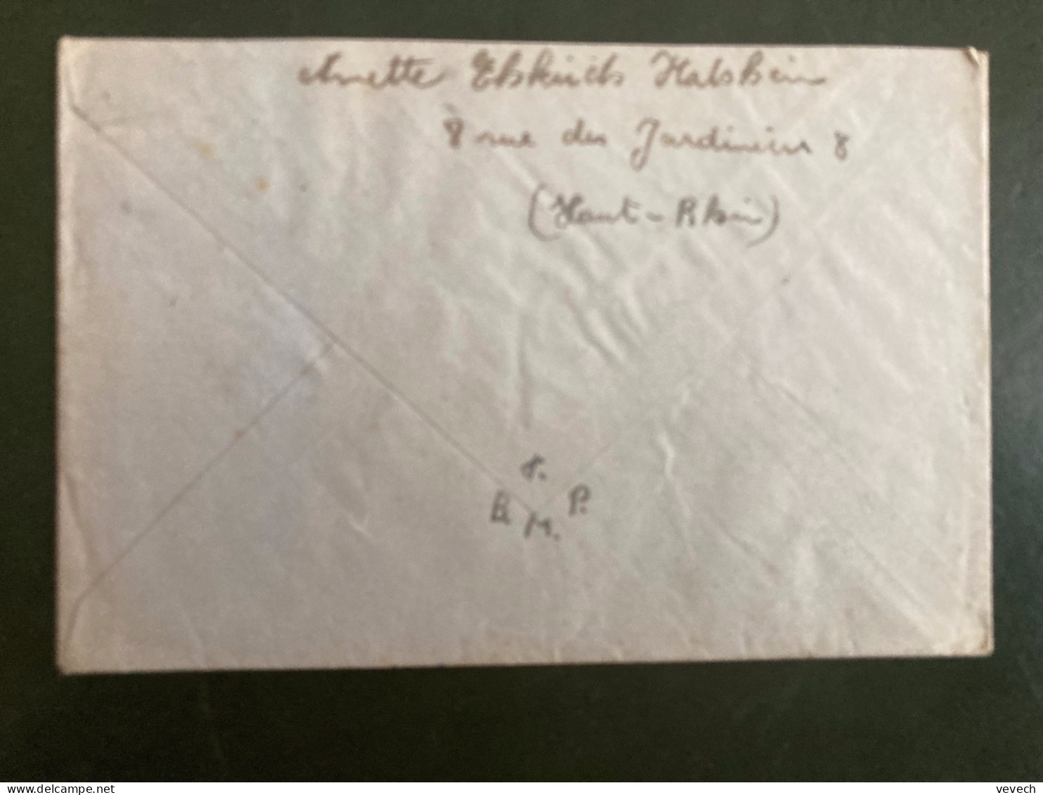 LETTRE TP M DE GANDON 10F + 5F OBL.4-10 1950 HABSHEIM HAUT RHIN (68) Pour Fernand KITT 8e RA (Trompette) BCR NANCY (54) - Military Postmarks From 1900 (out Of Wars Periods)