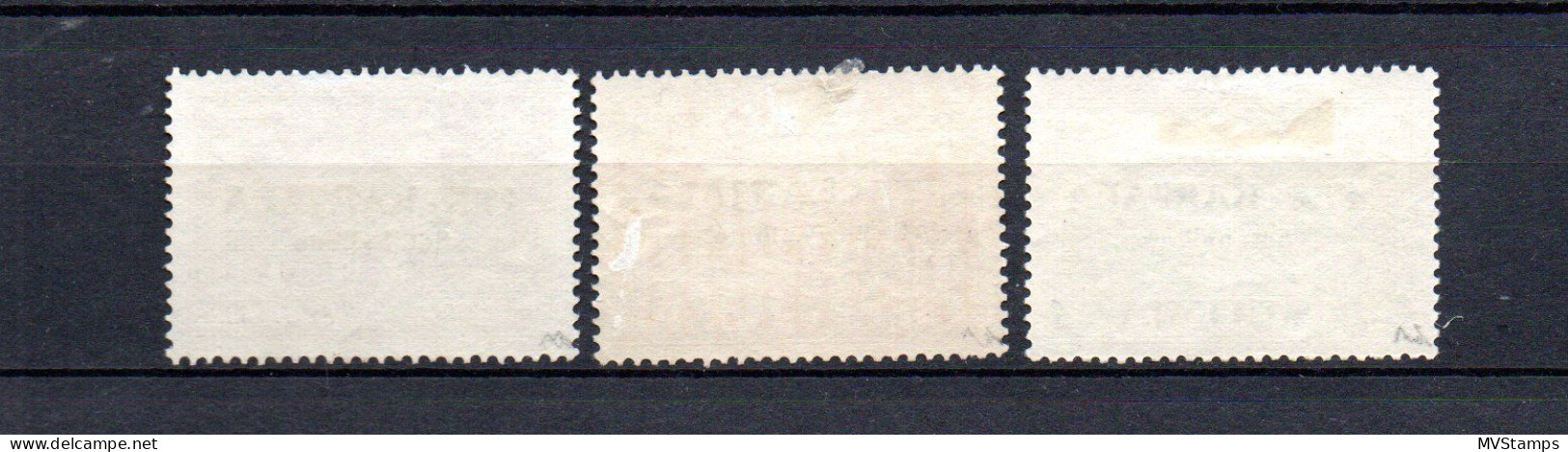 Eastern-Carelia (Finland) 1941 Set Overprinted Stamps (Michel 13/15) MLH - Nuovi