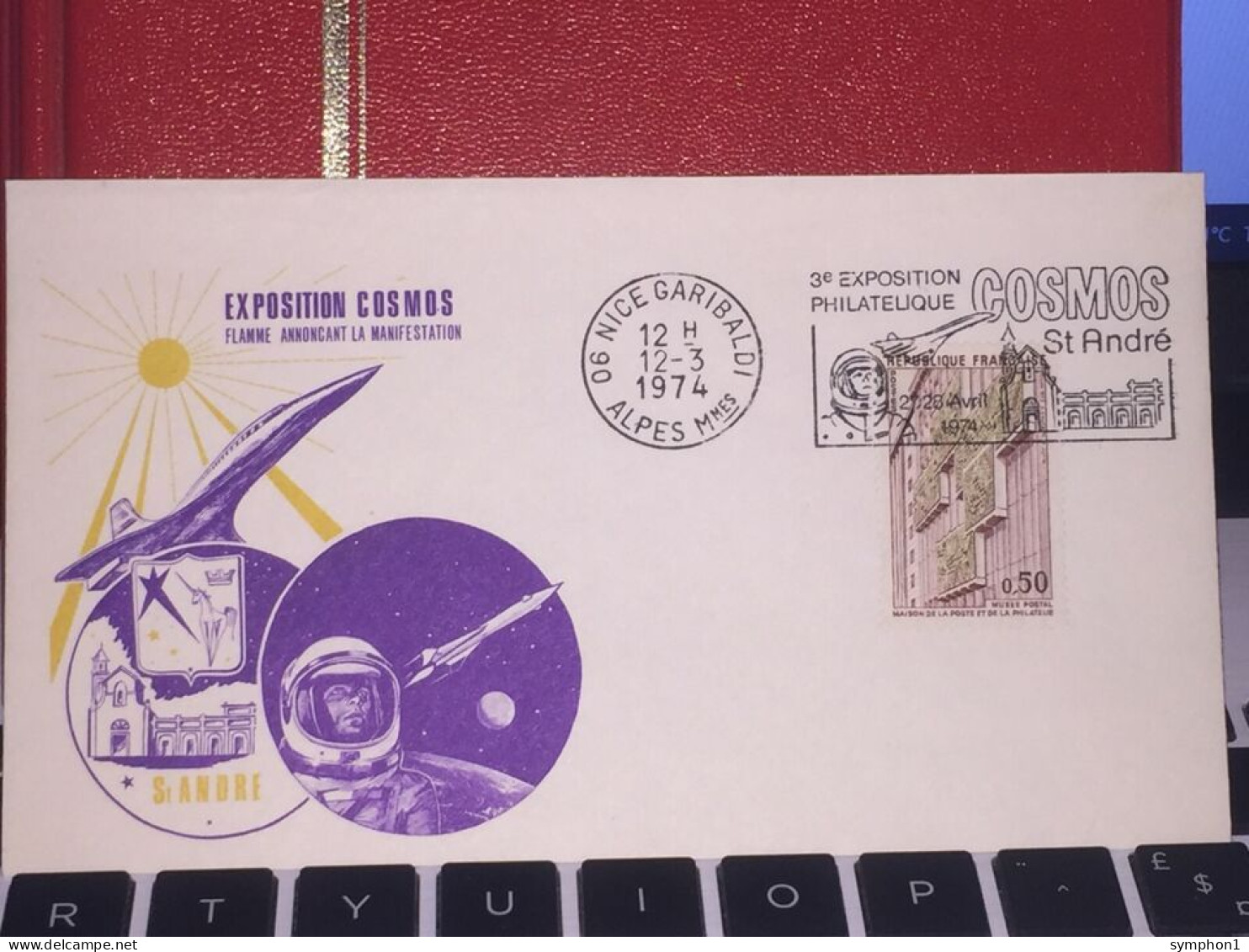 Enveloppes FDI De France 1974 Et 1975 "Exposition Cosmos" - 1970-1979