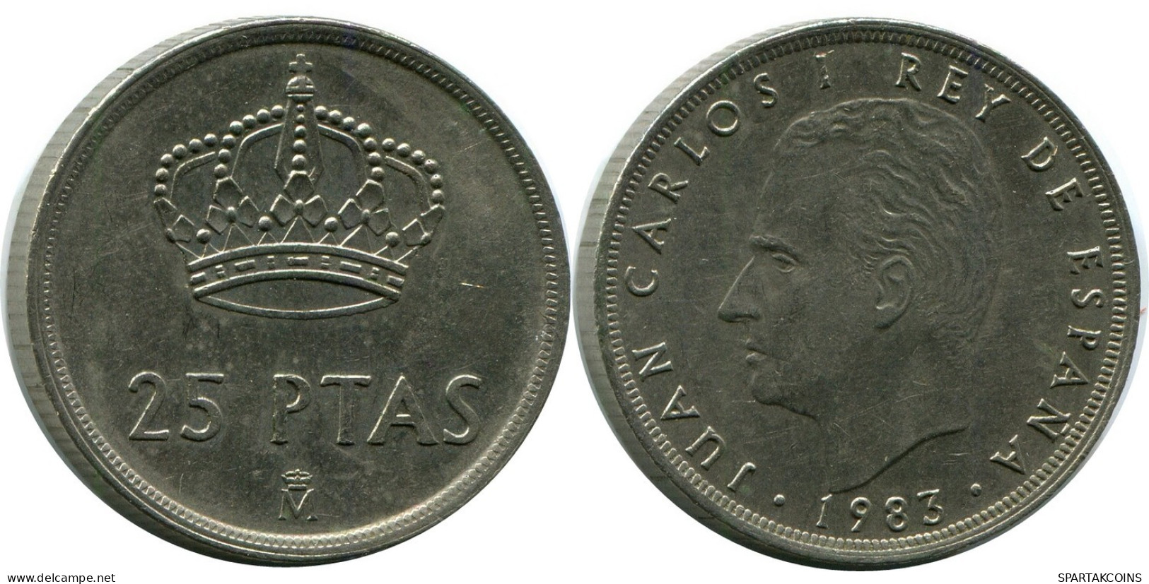25 PESETAS 1983 SPANIEN SPAIN Münze #AR189.D.A - 25 Pesetas