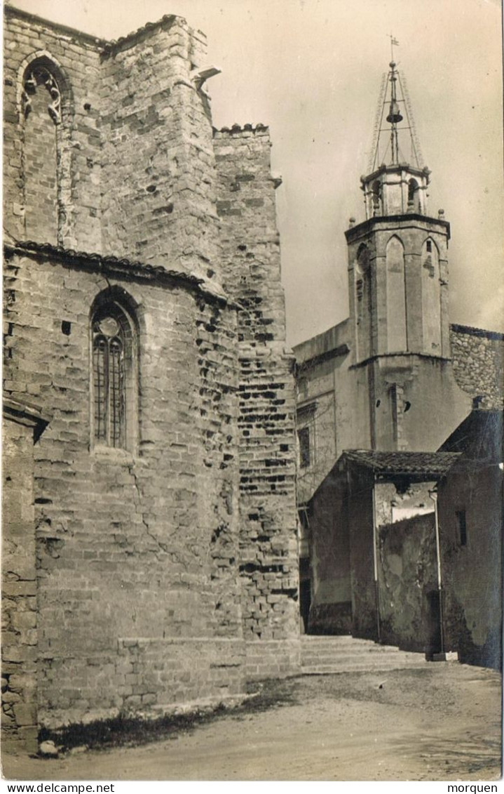 55716. Postal BREDA (Gerona) 1960.  Vista Rincon De La Iglesia De Breda, Gotico - Brieven En Documenten