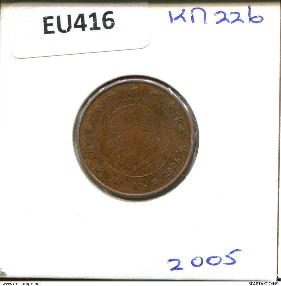 5 EURO CENTS 2005 BELGIEN BELGIUM Münze #EU416.D.A - Bélgica