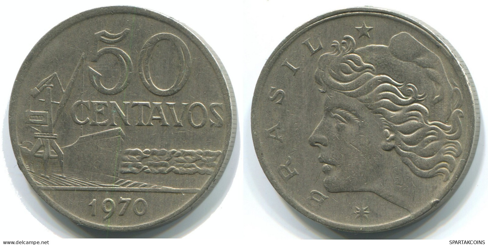 30 CENTAVOS 1970 BRÉSIL BRAZIL Pièce #WW1150.F.A - Brazilië