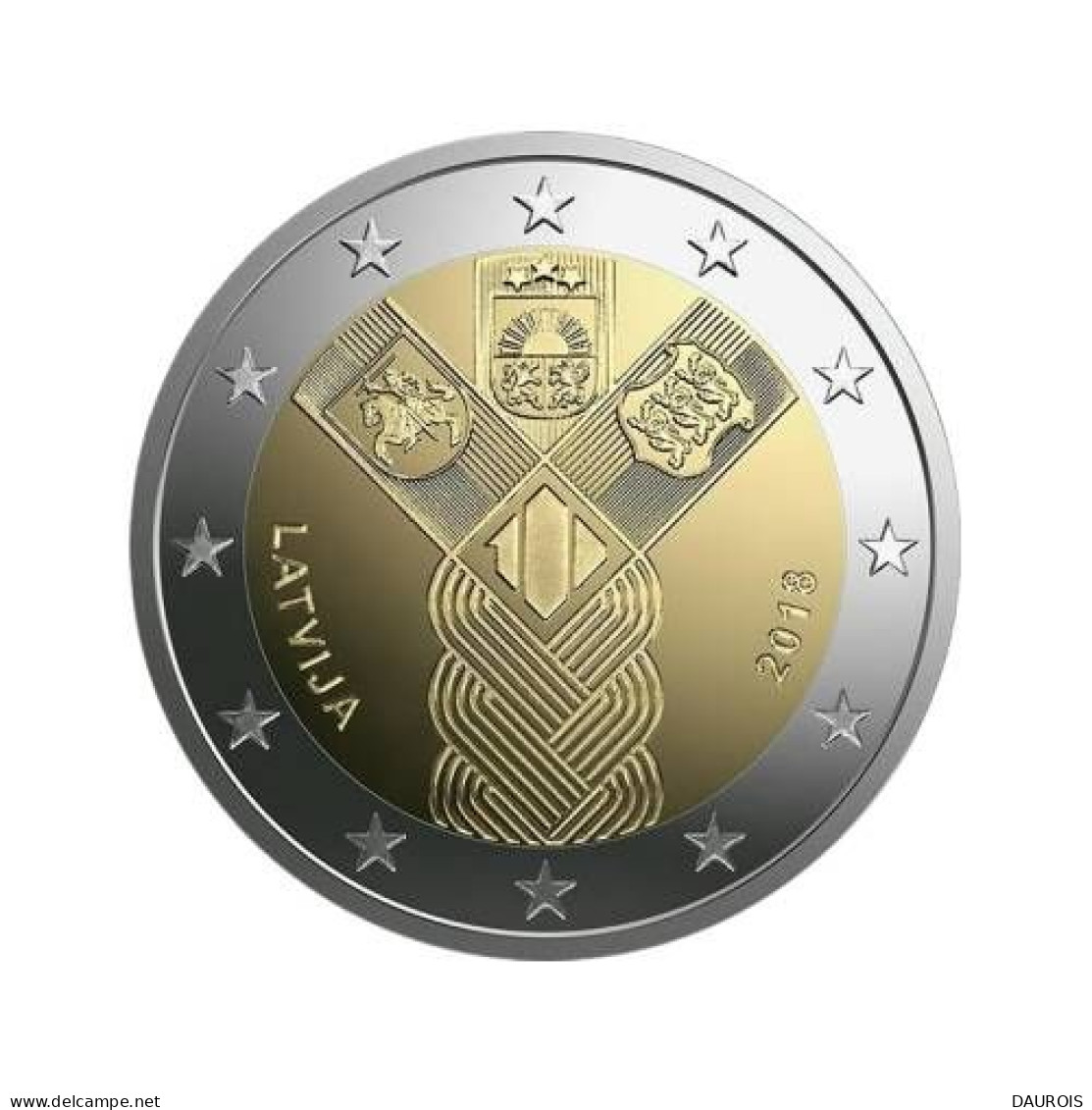 Coffret Série Monnaies Euro Lettonie 2018 Brillant Universel - Indépendance Pays Baltes - Lithuania