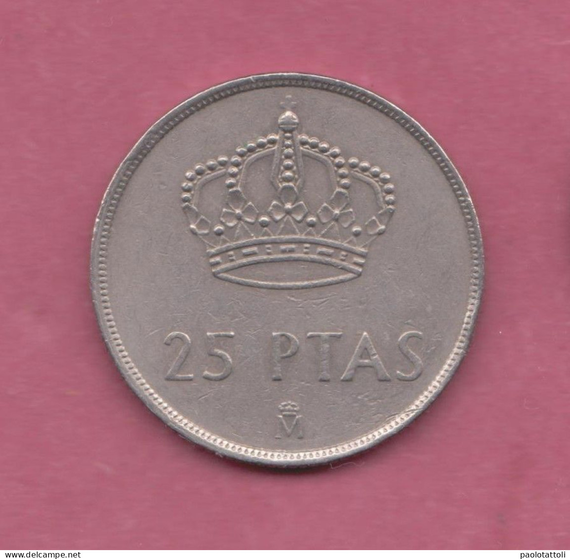 Spain, 1983- 25 Pesetas Juan Carlos I With Mintmark- - Obverse Head Of King Juan Carlos I Facing Left . - 25 Pesetas